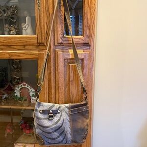 Brown and Gray Women's Bag